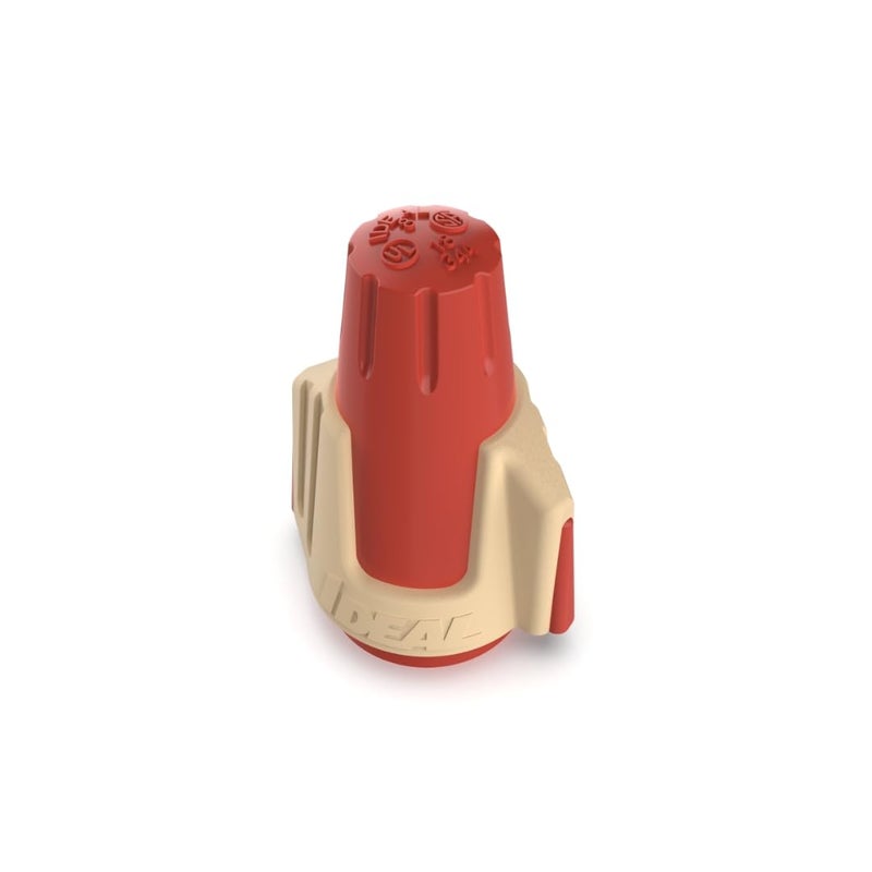 Ideal Industries IDEAL Electrical Twister PRO (30-644J) Red/Tan Wire Connector, Jar of 500 â€” Smooth Twist-On Wire Nuts for 22 to 8 AWG with SureGrip Comfort Overmold - Image 2